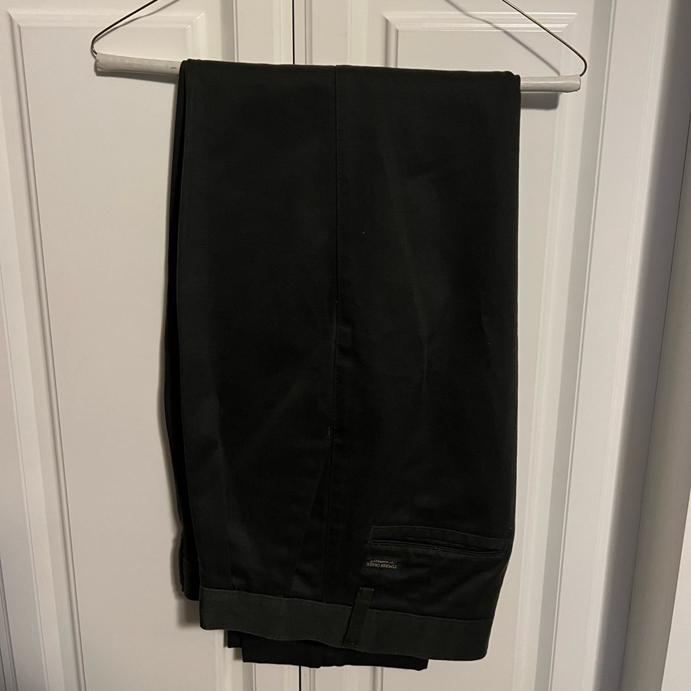 Dark green khakis pants